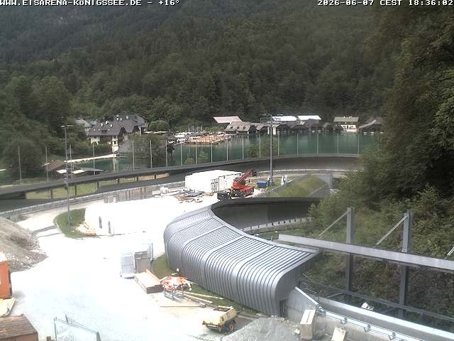 Archiv Foto Webcam Bobbahn mit Blickrichtung Königssee