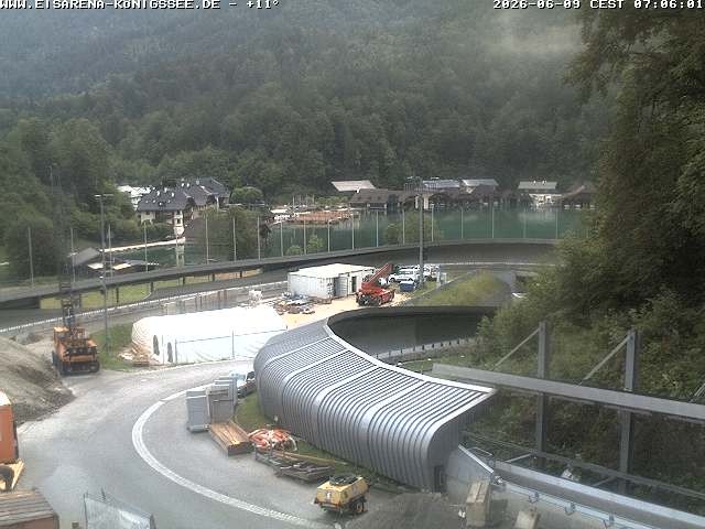 Archiv Foto Webcam Bobbahn mit Blickrichtung Königssee