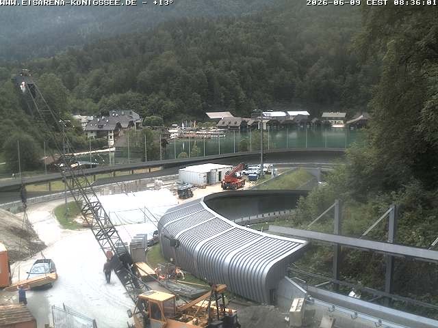 Archiv Foto Webcam Bobbahn mit Blickrichtung Königssee