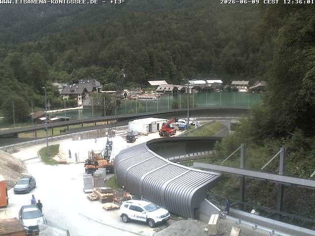 Archiv Foto Webcam Bobbahn mit Blickrichtung Königssee