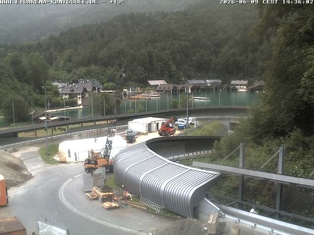 Archiv Foto Webcam Bobbahn mit Blickrichtung Königssee