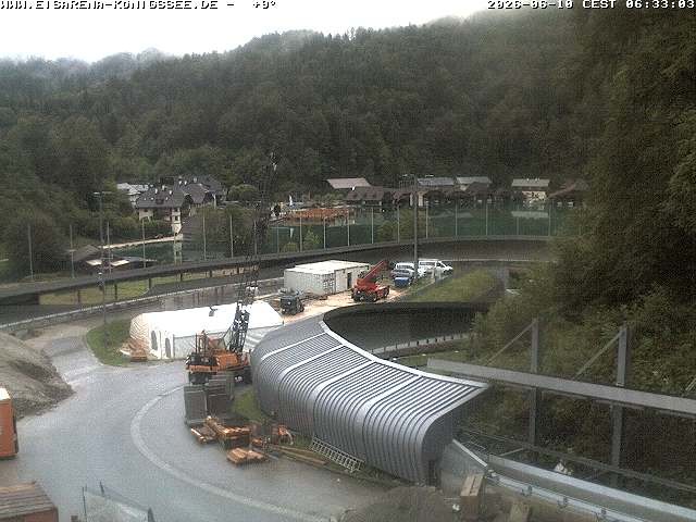 Archiv Foto Webcam Bobbahn mit Blickrichtung Königssee