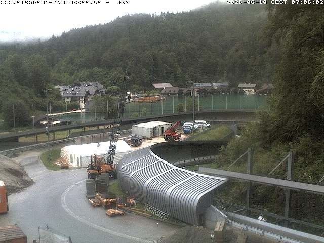 Archiv Foto Webcam Bobbahn mit Blickrichtung Königssee
