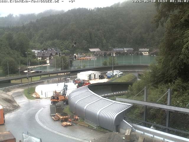 Archiv Foto Webcam Bobbahn mit Blickrichtung Königssee