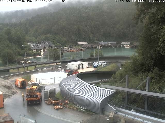 Archiv Foto Webcam Bobbahn mit Blickrichtung Königssee