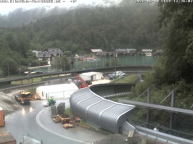Archiv Foto Webcam Bobbahn mit Blickrichtung Königssee