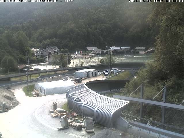 Archiv Foto Webcam Bobbahn mit Blickrichtung Königssee