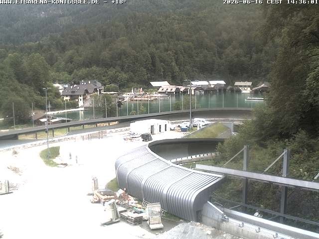 Archiv Foto Webcam Bobbahn mit Blickrichtung Königssee