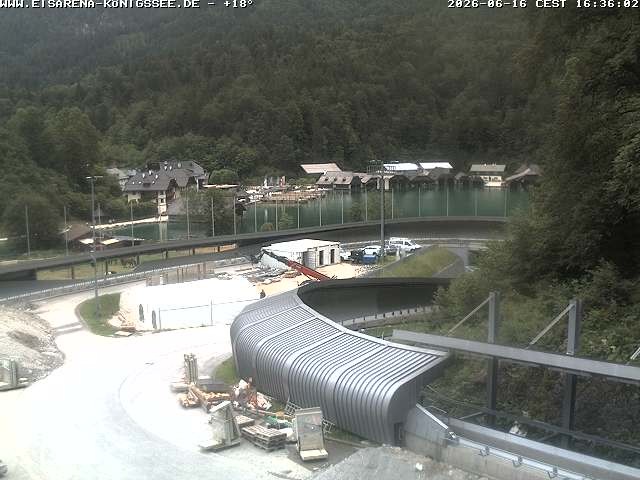 Archiv Foto Webcam Bobbahn mit Blickrichtung Königssee