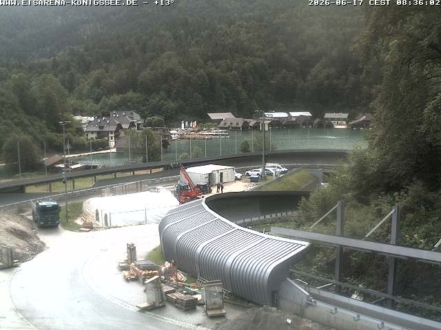 Archiv Foto Webcam Bobbahn mit Blickrichtung Königssee