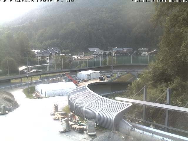Archiv Foto Webcam Bobbahn mit Blickrichtung Königssee