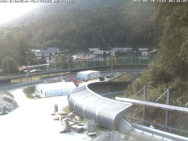 Archiv Foto Webcam Bobbahn mit Blickrichtung Königssee