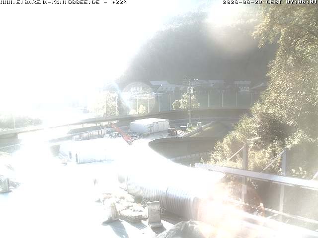 Archiv Foto Webcam Bobbahn mit Blickrichtung Königssee