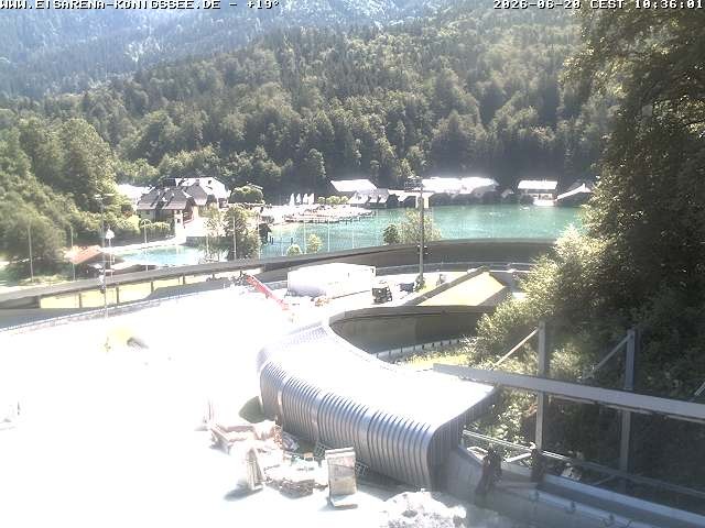 Archiv Foto Webcam Bobbahn mit Blickrichtung Königssee