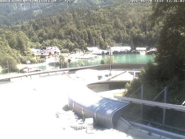 Archiv Foto Webcam Bobbahn mit Blickrichtung Königssee