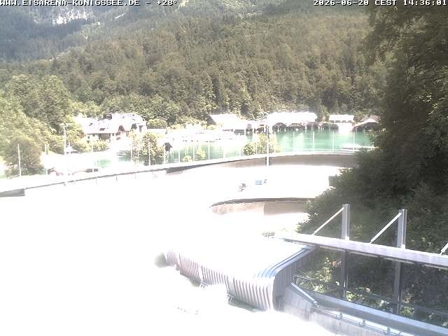 Archiv Foto Webcam Bobbahn mit Blickrichtung Königssee