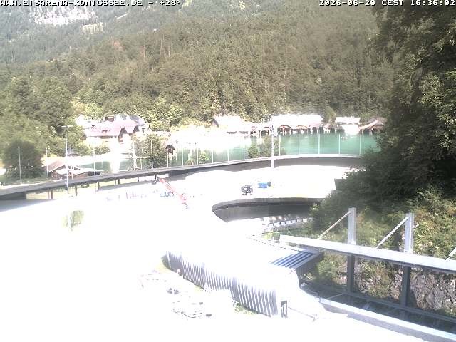 Archiv Foto Webcam Bobbahn mit Blickrichtung Königssee