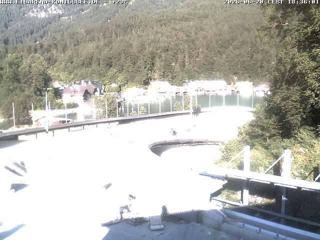 Archiv Foto Webcam Bobbahn mit Blickrichtung Königssee