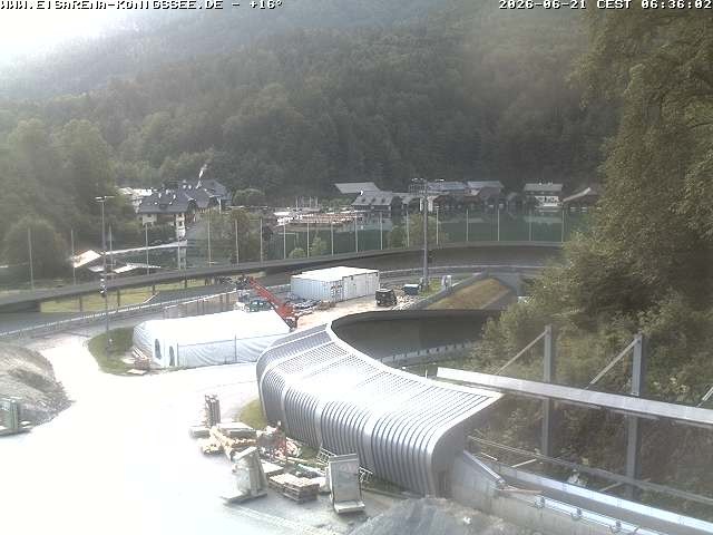 Archiv Foto Webcam Bobbahn mit Blickrichtung Königssee