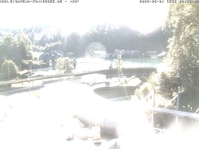Archiv Foto Webcam Bobbahn mit Blickrichtung Königssee
