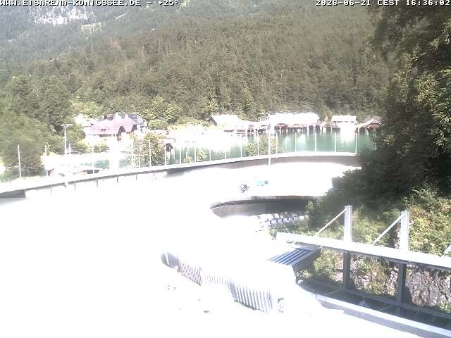 Archiv Foto Webcam Bobbahn mit Blickrichtung Königssee