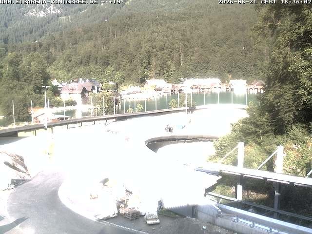 Archiv Foto Webcam Bobbahn mit Blickrichtung Königssee