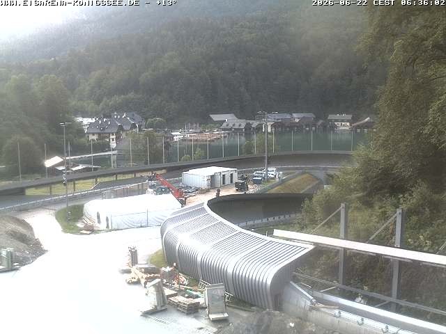 Archiv Foto Webcam Bobbahn mit Blickrichtung Königssee