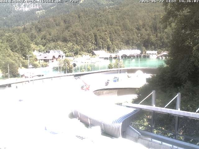 Archiv Foto Webcam Bobbahn mit Blickrichtung Königssee