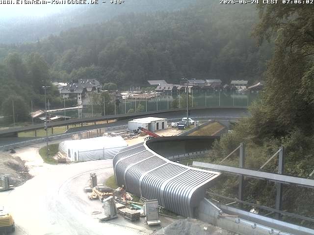 Archiv Foto Webcam Bobbahn mit Blickrichtung Königssee