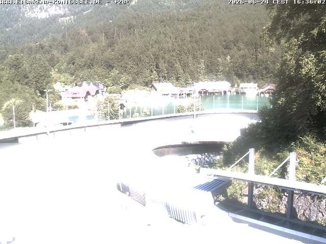 Archiv Foto Webcam Bobbahn mit Blickrichtung Königssee