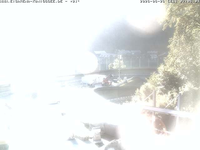 Archived image Webcam Bobsled run Koenigssee