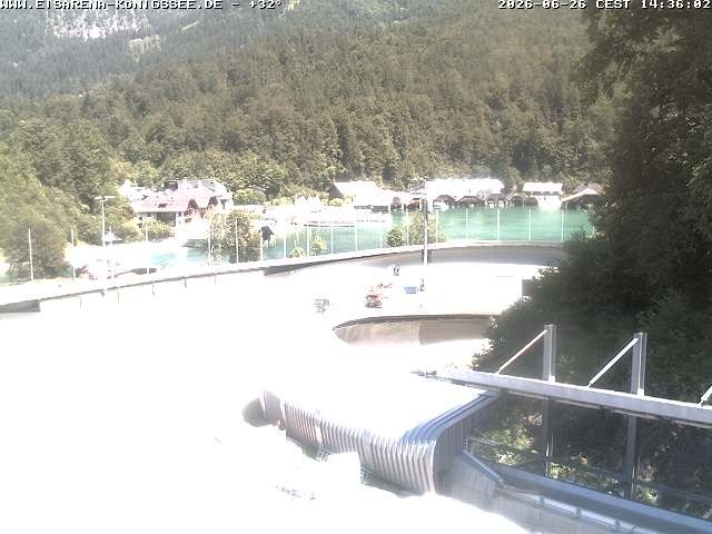 Archived image Webcam Bobsled run Koenigssee
