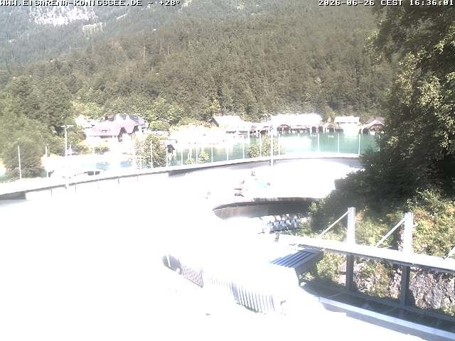 Archived image Webcam Bobsled run Koenigssee