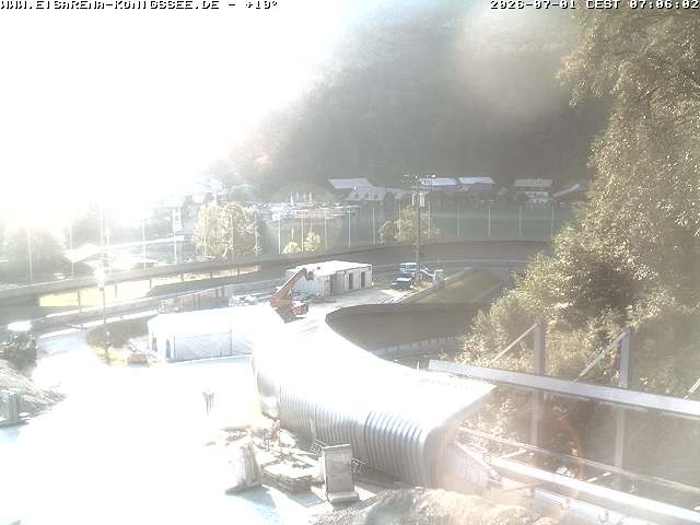 Archiv Foto Webcam Bobbahn mit Blickrichtung Königssee