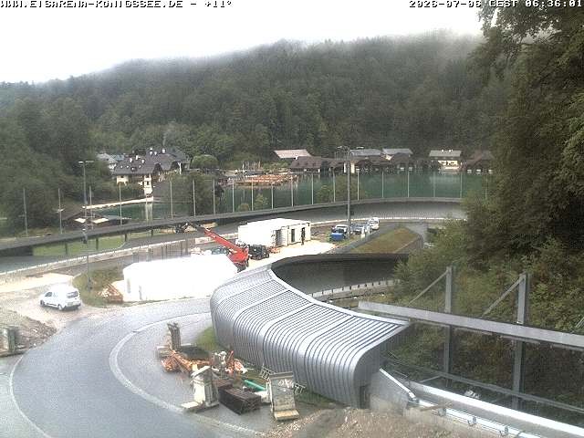 Archiv Foto Webcam Bobbahn mit Blickrichtung Königssee