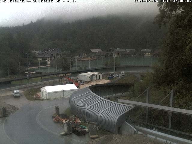 Archiv Foto Webcam Bobbahn mit Blickrichtung Königssee