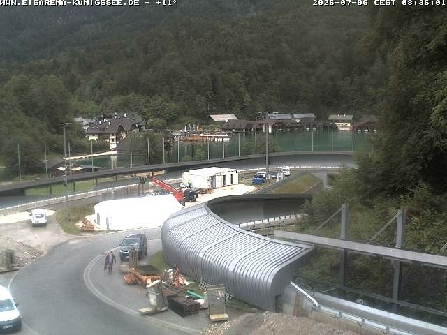 Archiv Foto Webcam Bobbahn mit Blickrichtung Königssee
