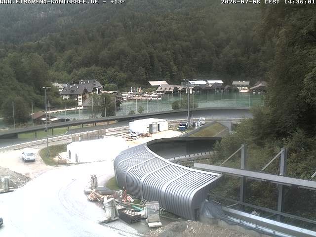Archiv Foto Webcam Bobbahn mit Blickrichtung Königssee
