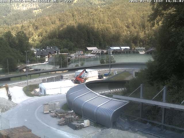 Archiv Foto Webcam Bobbahn mit Blickrichtung Königssee