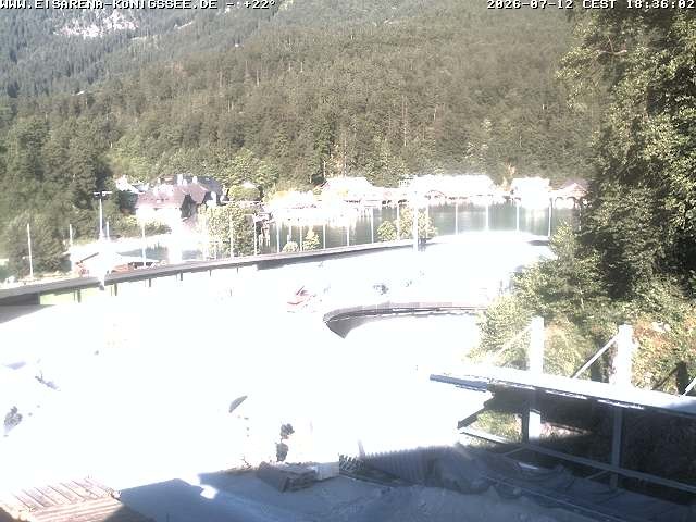 Archiv Foto Webcam Bobbahn mit Blickrichtung Königssee