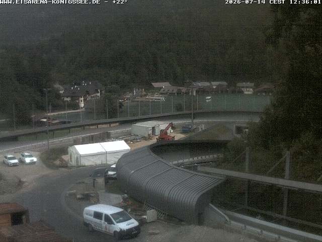 Archived image Webcam Bobsled run Koenigssee