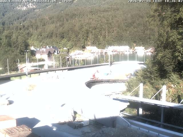 Archived image Webcam Bobsled run Koenigssee