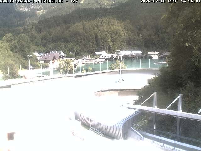 Archiv Foto Webcam Bobbahn mit Blickrichtung Königssee