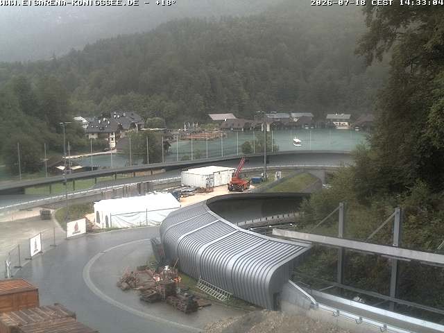 Archiv Foto Webcam Bobbahn mit Blickrichtung Königssee