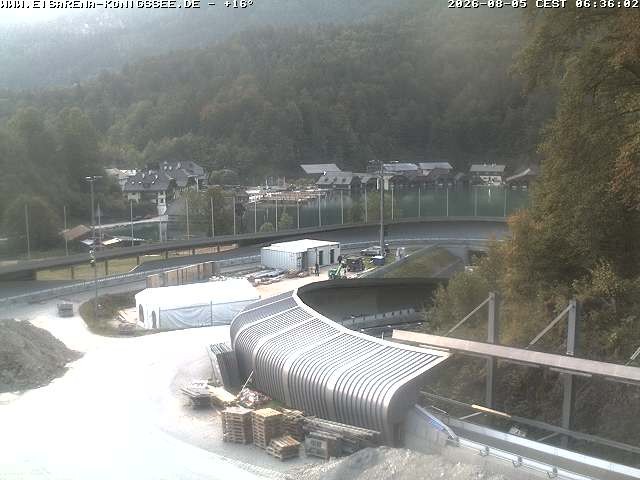 Archiv Foto Webcam Bobbahn mit Blickrichtung Königssee