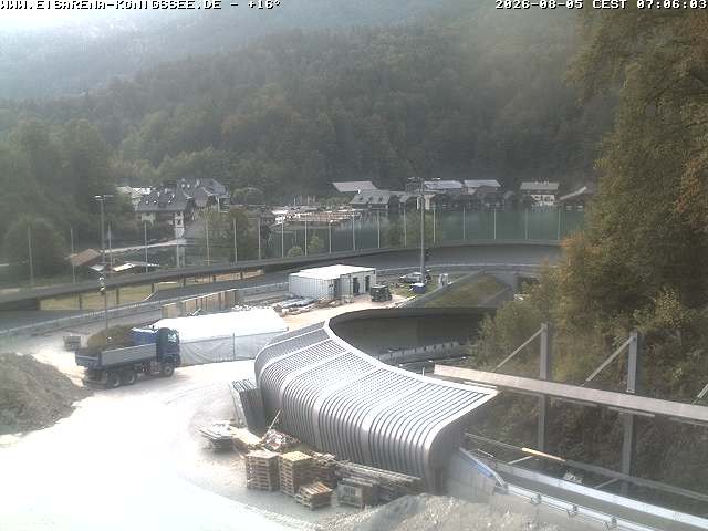 Archiv Foto Webcam Bobbahn mit Blickrichtung Königssee