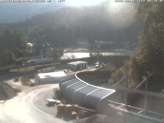 Archiv Foto Webcam Bobbahn mit Blickrichtung Königssee
