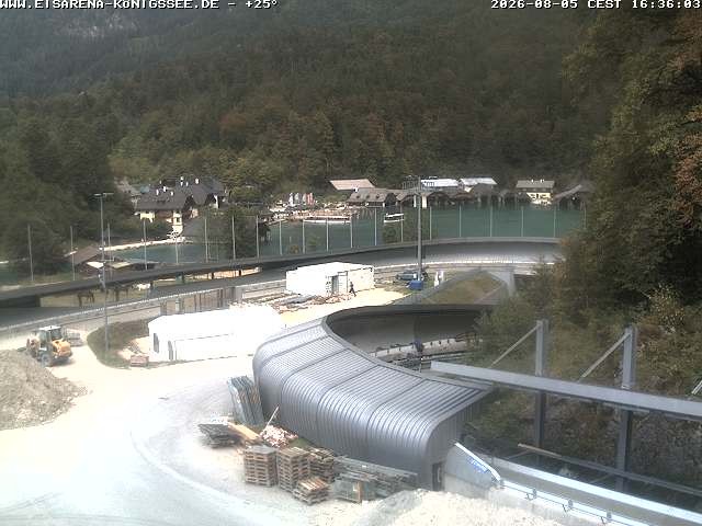 Archiv Foto Webcam Bobbahn mit Blickrichtung Königssee