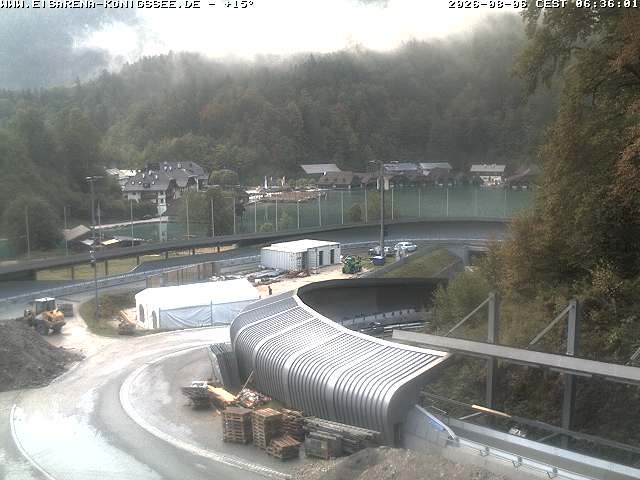 Archiv Foto Webcam Bobbahn mit Blickrichtung Königssee