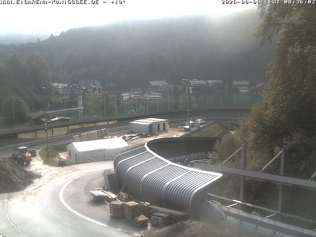 Archiv Foto Webcam Bobbahn mit Blickrichtung Königssee